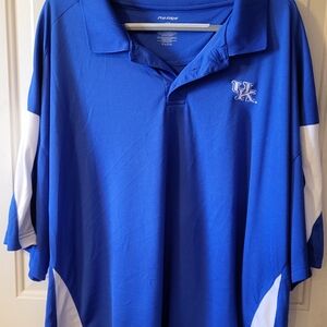 Pro Edge Blue Polo with White Accents